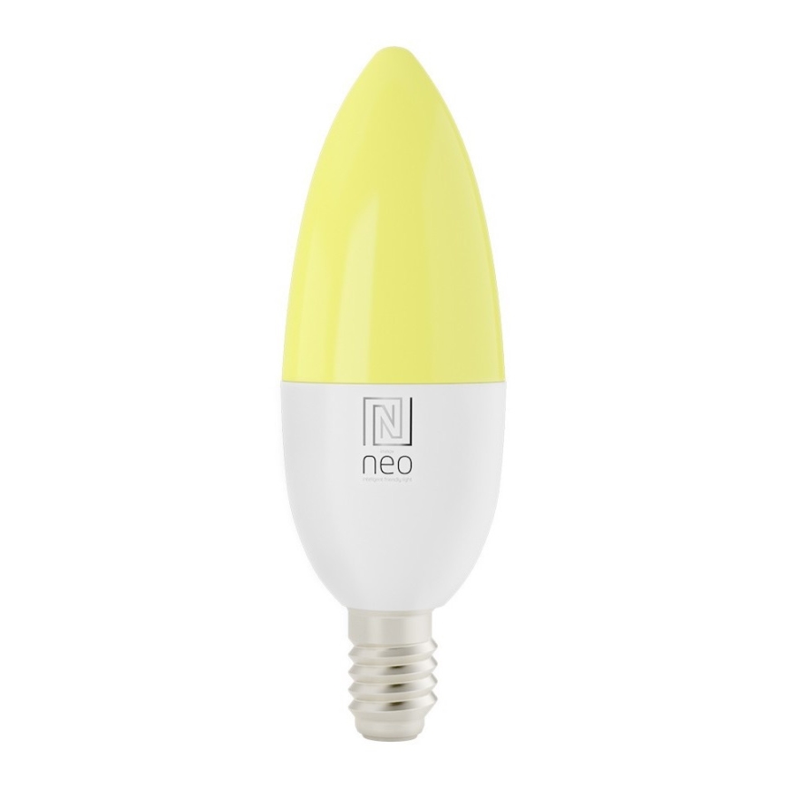 Immax NEO 07716L - LED RGB+CCT Bombilla regulable E14/5,5W/230V 2700K Wi-Fi Tuya