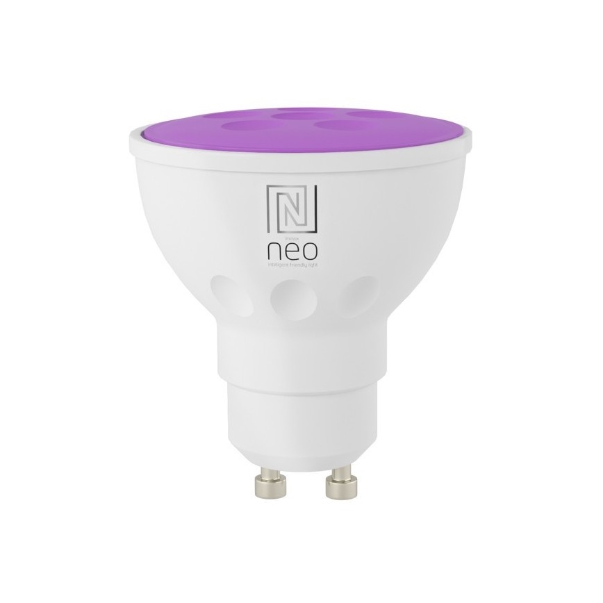 Immax NEO 07724C - SET 3x LED RGB+CCT Bombilla regulable GU10/4,8W/230V 2700K Wi-Fi Tuya