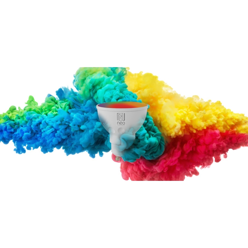 Immax NEO 07724C - SET 3x LED RGB+CCT Bombilla regulable GU10/4,8W/230V 2700K Wi-Fi Tuya