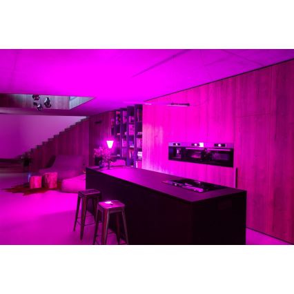 Immax NEO 07745L - Bombilla LED RGB+CCT regulable E14/6W/230V 2700-6500K Wi-Fi Tuya