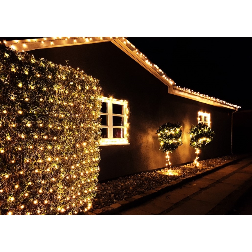 Immax NEO 07749L - Cadena LED regulable para exterior NEO LITE 200xLED/8 funciones 23m 2700-6500K IP44 Wi-Fi Tuya