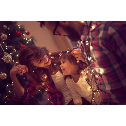 Immax NEO 07756L - Cadena de luces LED regulable para exterior NEO LITE, 400 LEDs/10 funciones, 43 m, IP44, Wi-Fi Tuya, multicolor