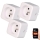Immax NEO 07762C - JUEGO 3x Enchufe Inteligente NEO LITE 3680W/230V/16A Wi-Fi Tuya