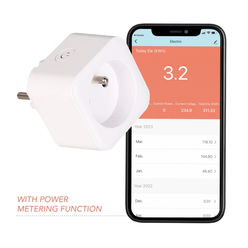 Immax NEO 07762L - Enchufe Inteligente NEO LITE 3680W/230V/16A Wi-Fi Tuya