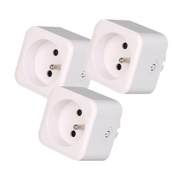 Immax NEO 07786C - Pack de 3 enchufes inteligentes NEO LITE 3680W/230V/16A Tuya