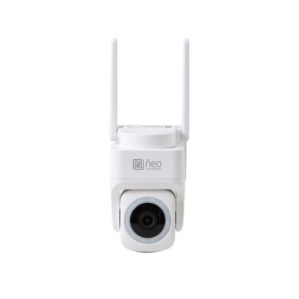 Immax NEO 07793L - Cámara inteligente para exteriores con sensor CUBE 4MP 5V IP65 Wi-Fi Tuya