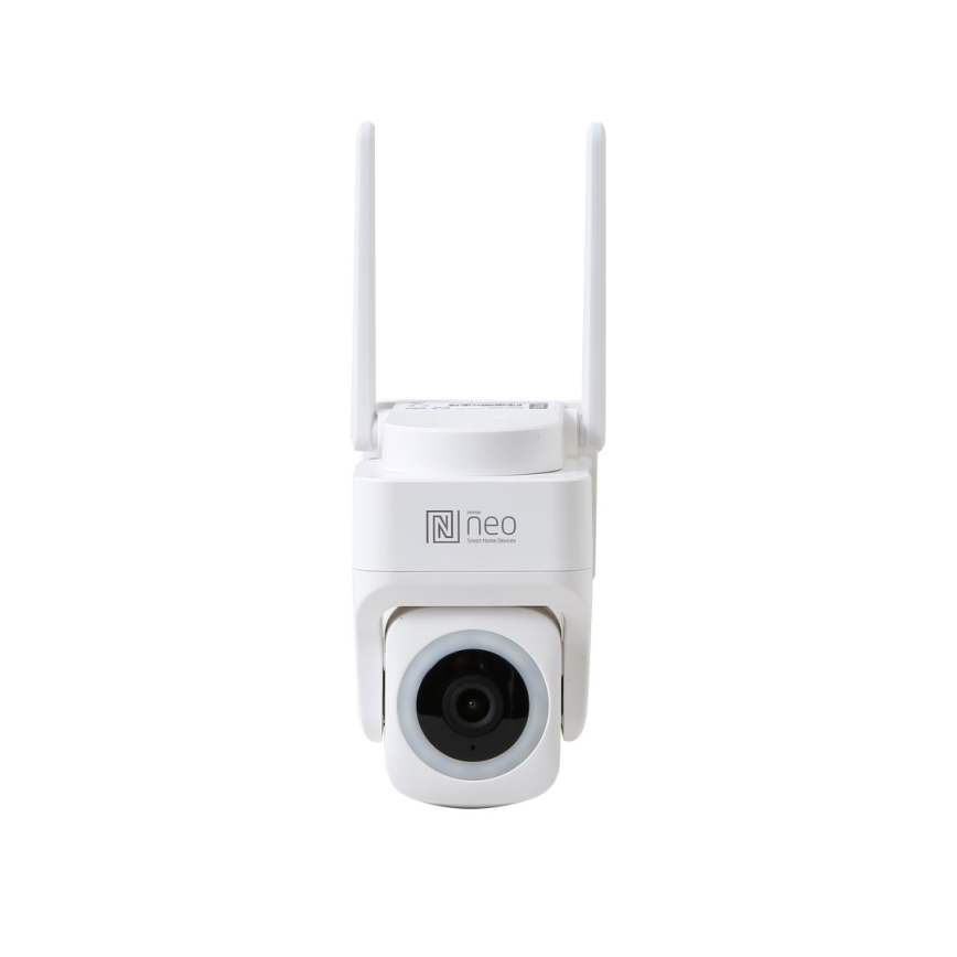 Immax NEO 07793L - Cámara inteligente para exteriores con sensor CUBE 4MP 5V IP65 Wi-Fi Tuya