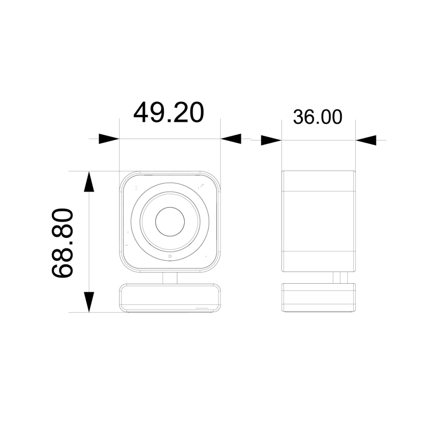 Immax NEO 07796L - Cámara interior inteligente con sensor LITTLE CUBE 3MP 5V Wi-Fi Tuya