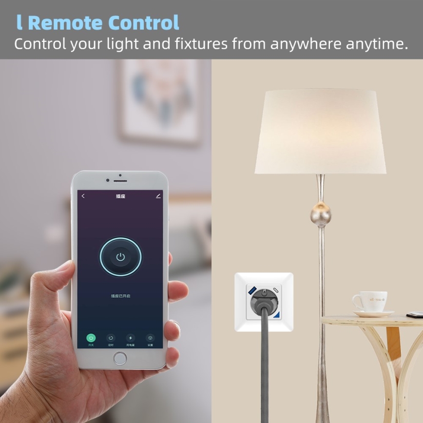 Immax NEO 07801L - Enchufe inteligente 16A/230V + 1xUSB-A + 1xUSB-C Tuya SCHUKO