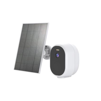 Immax NEO 07802L - Cámara solar inteligente para exteriores con sensor BARREL 5000 mAh Wi-Fi Tuya IP65