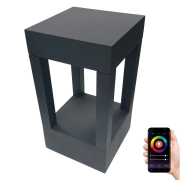 Immax NEO 07902L - LED RGB+CCT Regulable exterior lámpara NEO LITE CUBE LED/10W/230V 2700-6500K IP67 Wi-Fi Tuya negro