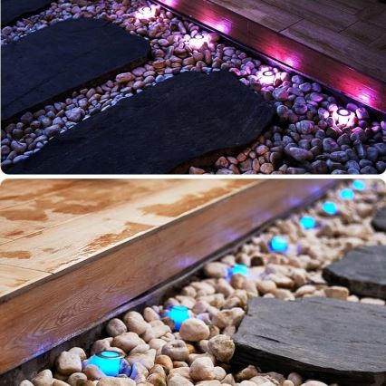 Immax NEO 07905L - Lámpara solar LED RGB regulable ESTRELAS 8xLED/0,25W/5V IP65 Tuya 2200 mAh