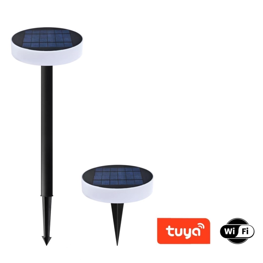 Immax NEO 07910L - LED RGB Lámpara solar regulable con sensor NEO LITE LED/1W/5V redondeado IP54 Tuya 1300 mAh