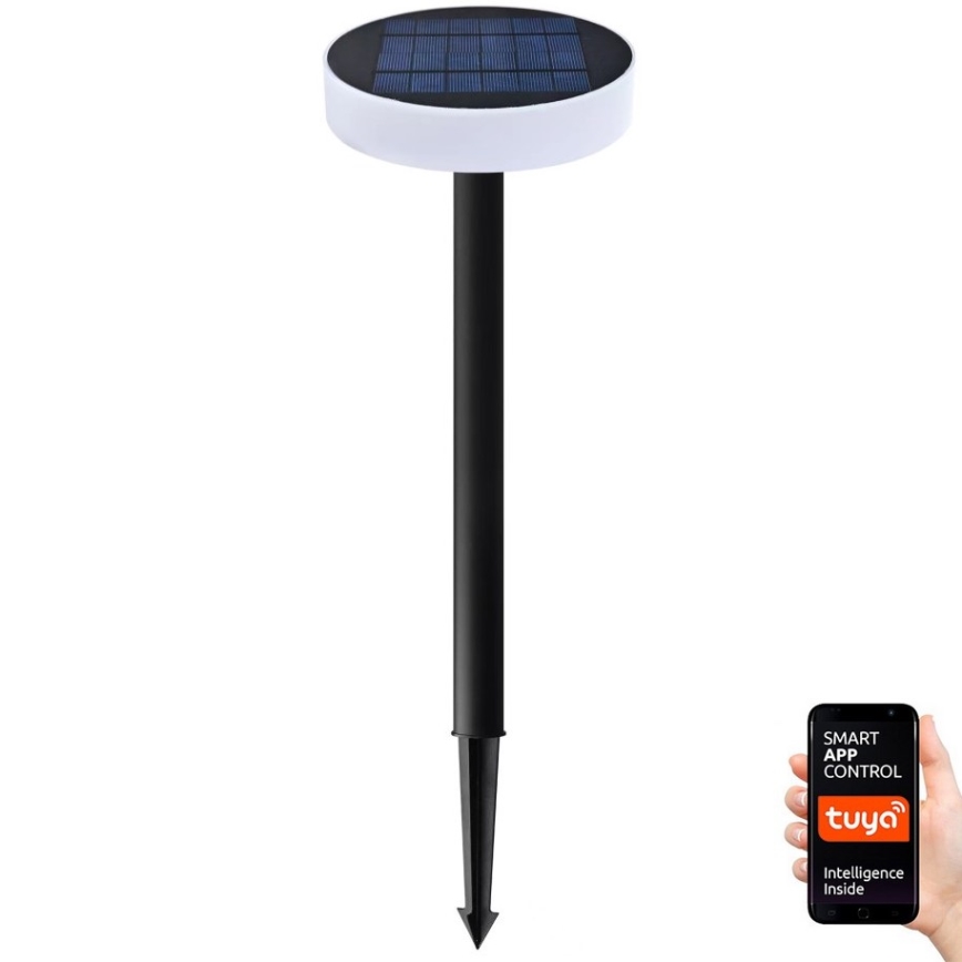 Immax NEO 07910L - LED RGB Lámpara solar regulable con sensor NEO LITE LED/1W/5V redondeado IP54 Tuya 1300 mAh