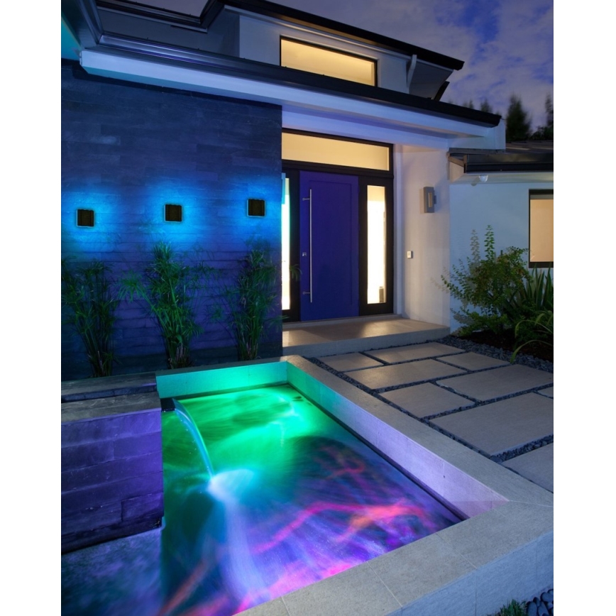 Immax NEO 07911L - Lámpara solar LED RGB regulable con sensor NEO LITE LED/1W/5V angular IP54 Tuya 1300 mAh