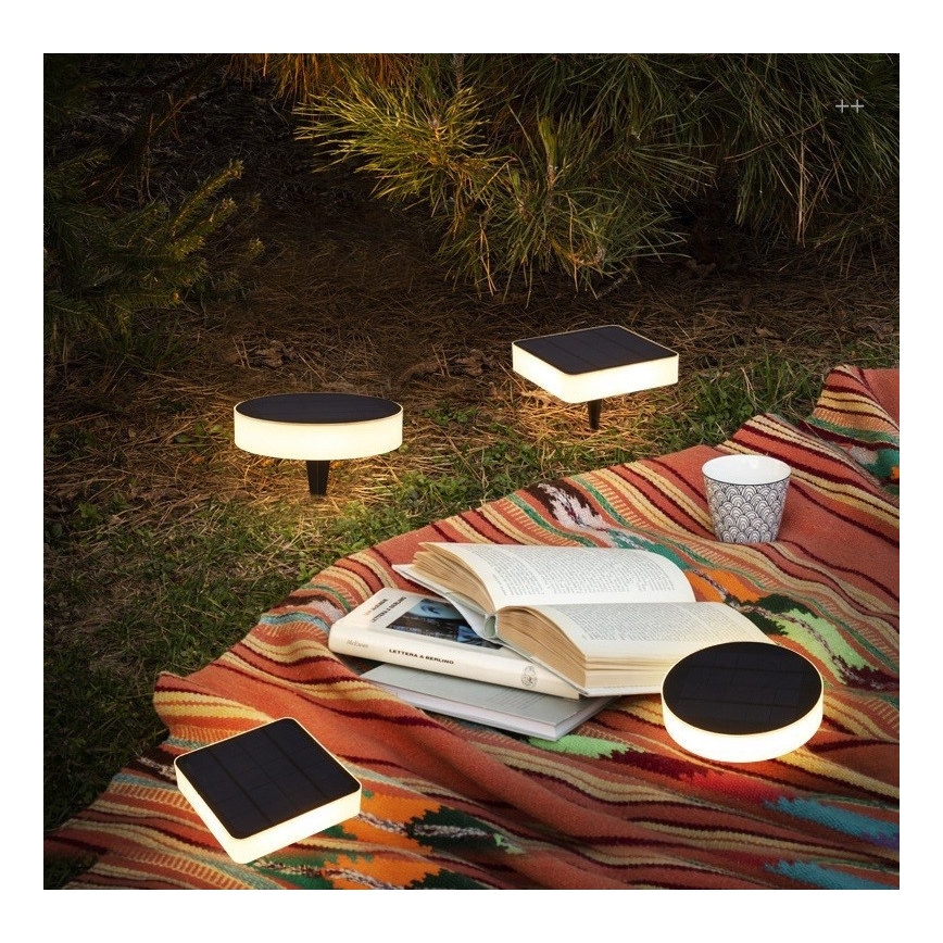 Immax NEO 07911L - Lámpara solar LED RGB regulable con sensor NEO LITE LED/1W/5V angular IP54 Tuya 1300 mAh