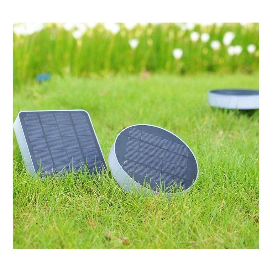 Immax NEO 07911L - LED RGB Lámpara solar regulable con sensor NEO LITE LED/1W/5V cuadrado IP54 Tuya 1300 mAh