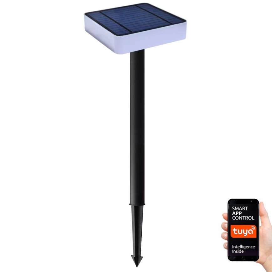 Immax NEO 07911L - Lámpara solar LED RGB regulable con sensor NEO LITE LED/1W/5V angular IP54 Tuya 1300 mAh