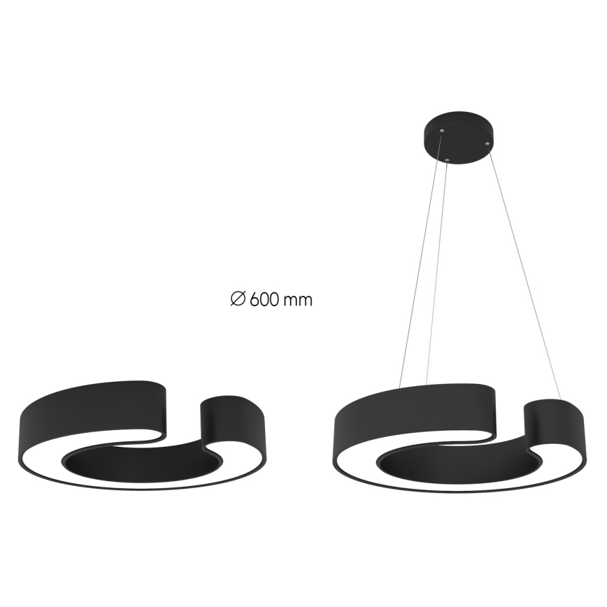Immax NEO 7134 - LED SMART Lámpara colgante regulable CÉČKO LED/43W/230V + control remoto 60 cm Tuya ZigBee