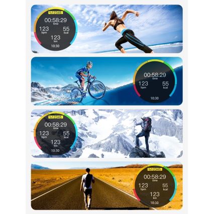 Immax NEO 9040 - Reloj inteligente Lady Music Fit 300 mAh IP67 rosa