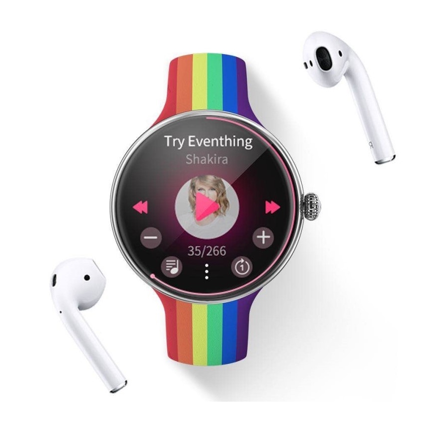 Immax NEO 9040 - Reloj inteligente Lady Music Fit 300 mAh IP67 rosa