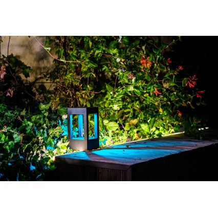 Immax NEO 07902L - LED RGB+CCT Regulable exterior lámpara NEO LITE CUBE LED/10W/230V 2700-6500K IP67 Wi-Fi Tuya negro