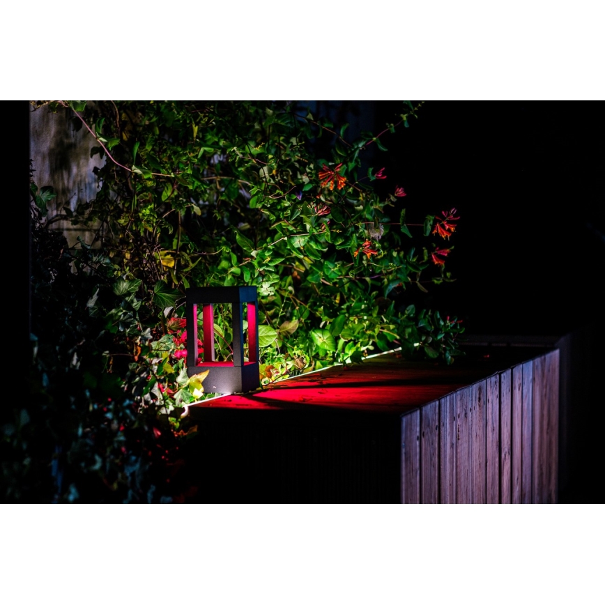 Immax NEO 07902L - LED RGB+CCT Regulable exterior lámpara NEO LITE CUBE LED/10W/230V 2700-6500K IP67 Wi-Fi Tuya negro