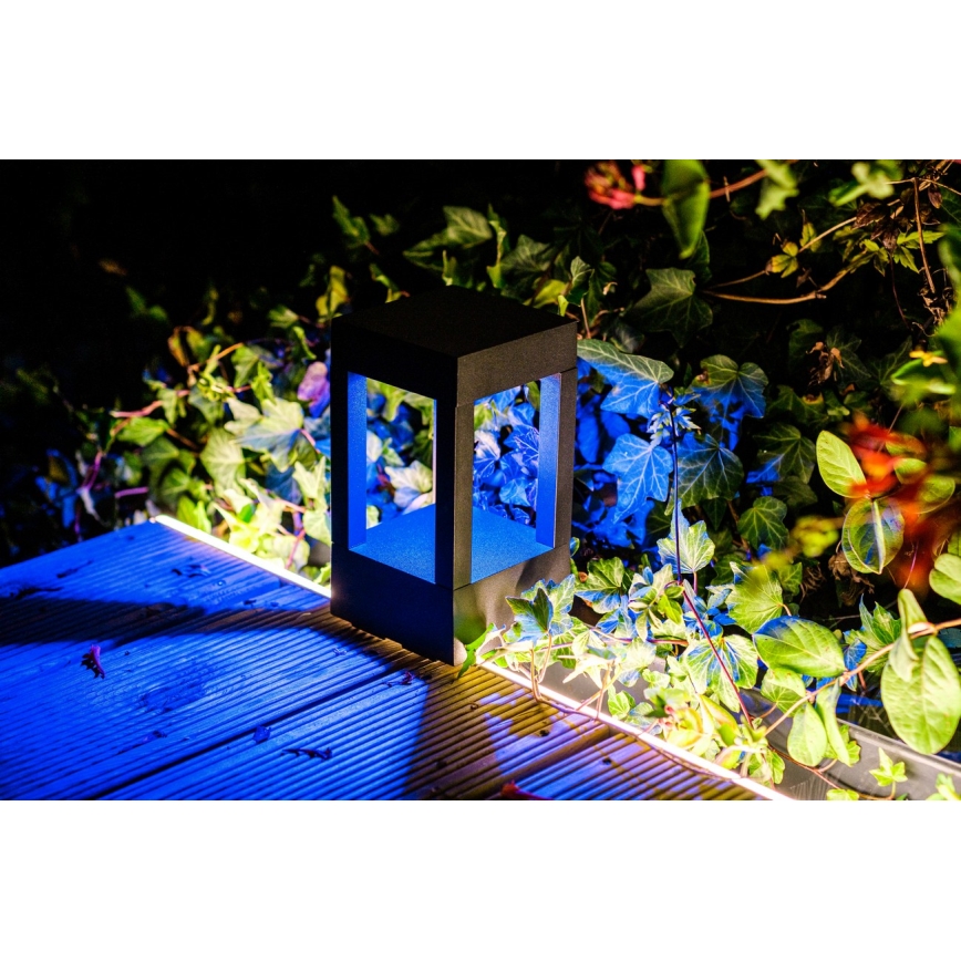Immax NEO 07902L - LED RGB+CCT Regulable exterior lámpara NEO LITE CUBE LED/10W/230V 2700-6500K IP67 Wi-Fi Tuya negro