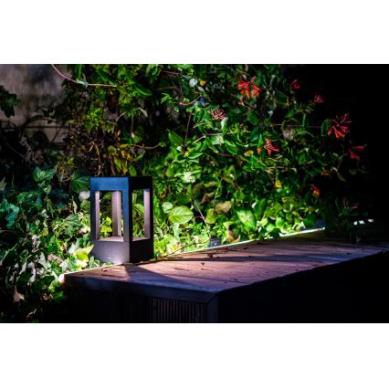 Immax NEO 07902L - LED RGB+CCT Regulable exterior lámpara NEO LITE CUBE LED/10W/230V 2700-6500K IP67 Wi-Fi Tuya negro