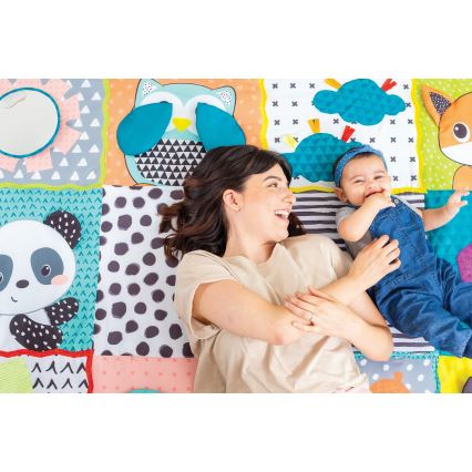 Infantino - Alfombra de juego para niños MAXI ZOO