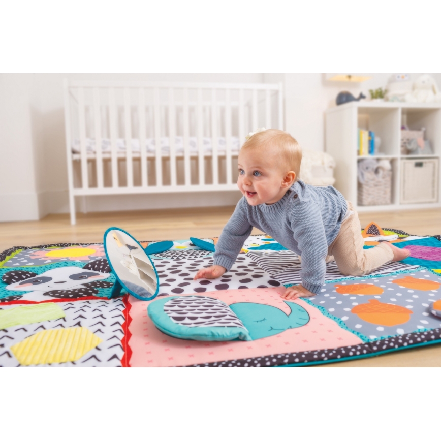 Infantino - Alfombra de juego para niños MAXI ZOO