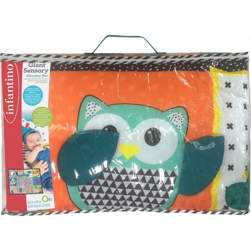 Infantino - Alfombra de juego para niños MAXI ZOO