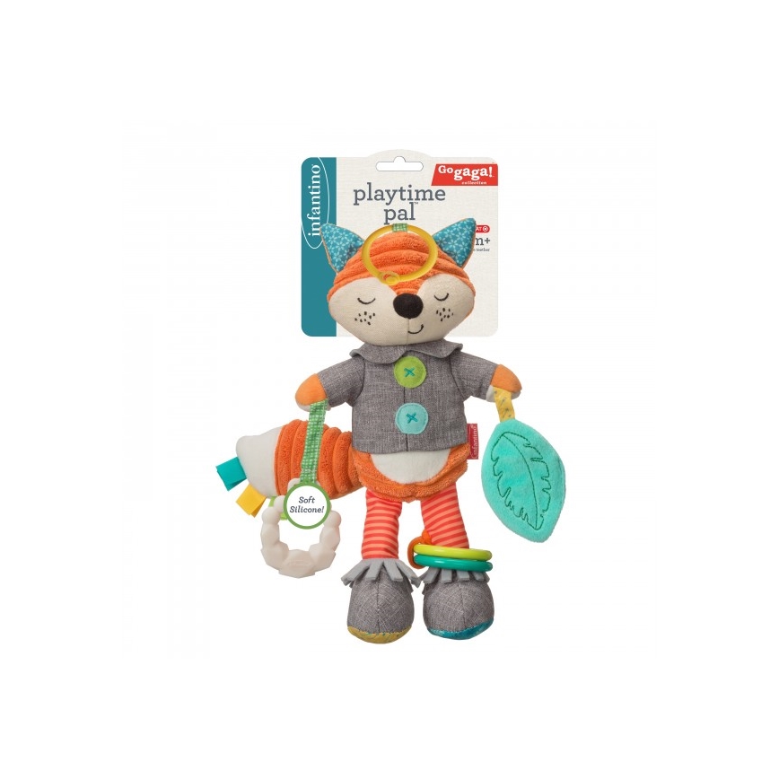 Infantino - Juguete de peluche con mordedor 30 cm male zorro