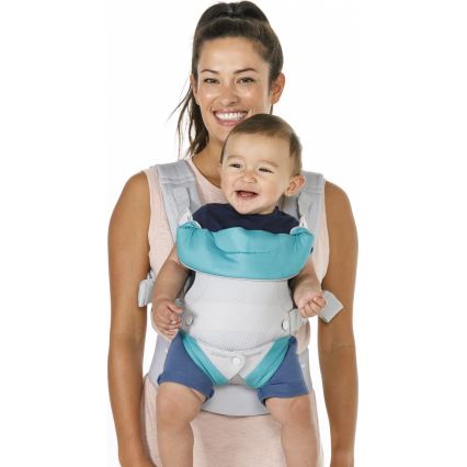 Infantino - Portabebé FLIP 4en1 gris claro