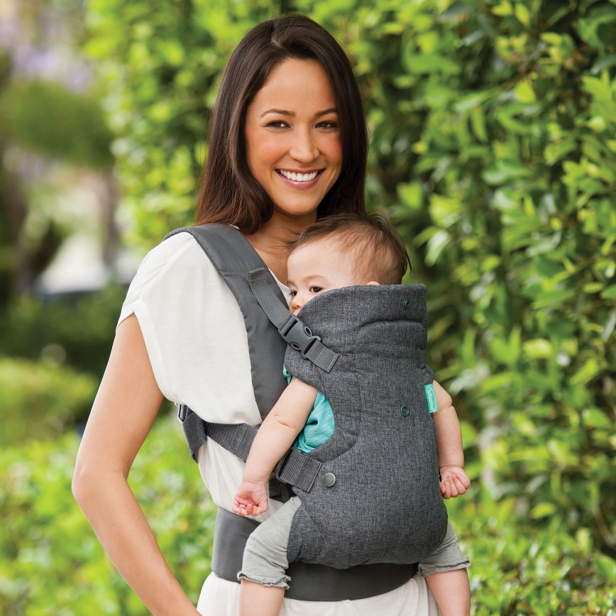 Infantino - Portabebé FLIP ADVANCED 4en1 gris oscuro