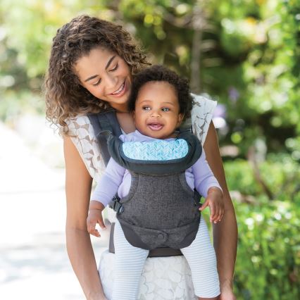 Infantino - Portabebé FLIP ADVANCED 4en1 gris oscuro