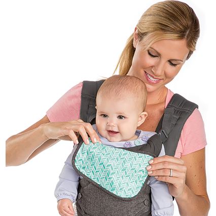 Infantino - Portabebé FLIP ADVANCED 4en1 gris oscuro