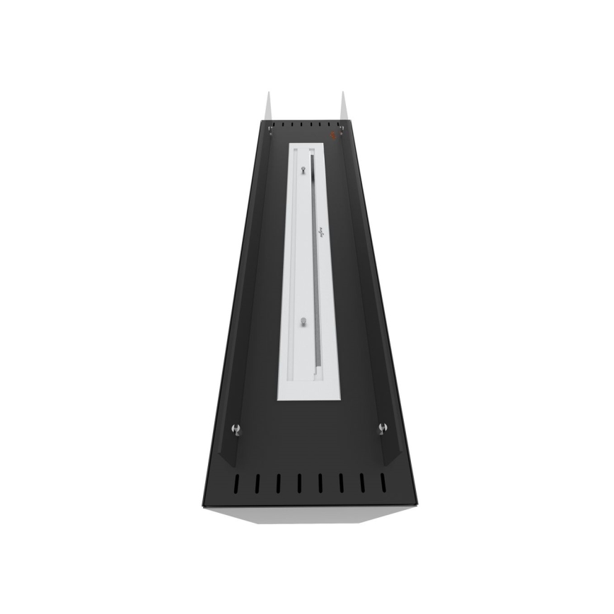 InFire - Chimenea BIO 110x65 cm 3,5kW negro