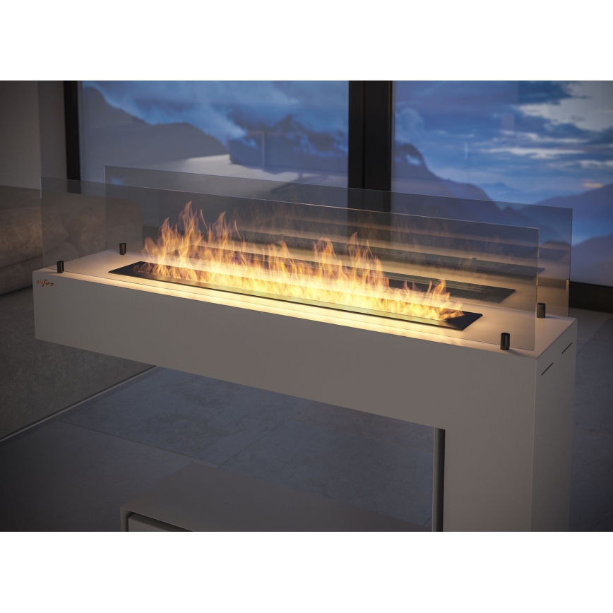 InFire - Chimenea BIO 110x85,5 cm 3kW blanco