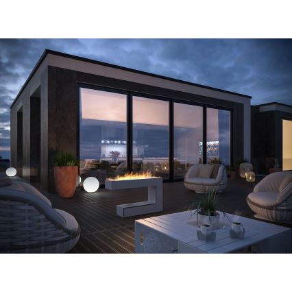 InFire - Chimenea BIO 110x85,5 cm 3kW blanco