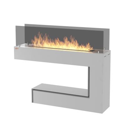 InFire - Chimenea BIO 110x85,5 cm 3kW blanco