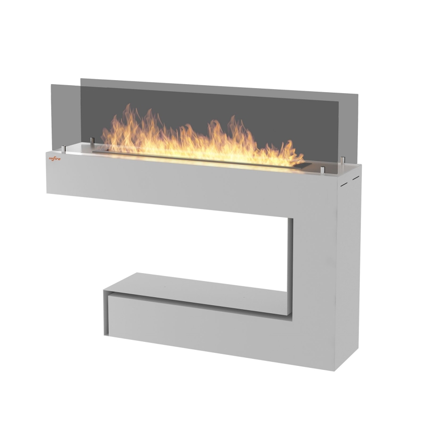 InFire - Chimenea BIO 110x85,5 cm 3kW blanco