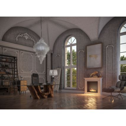 InFire - Chimenea BIO 115x100 cm 3kW blanco