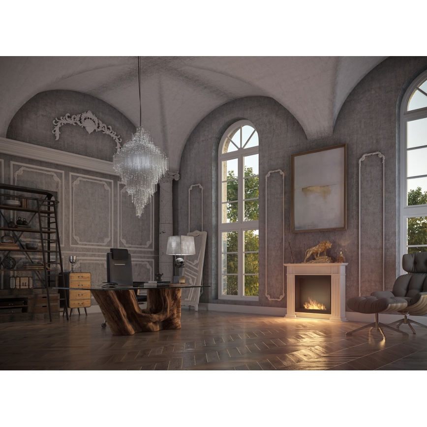 InFire - Chimenea BIO 115x100 cm 3kW blanco