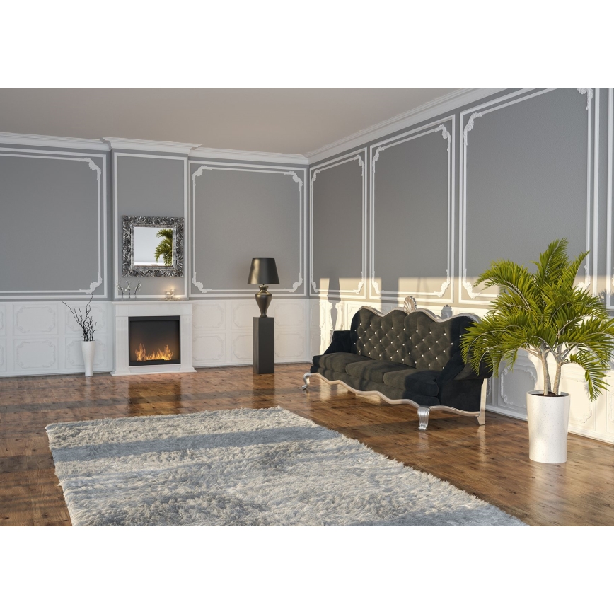 InFire - Chimenea BIO 115x100 cm 3kW blanco