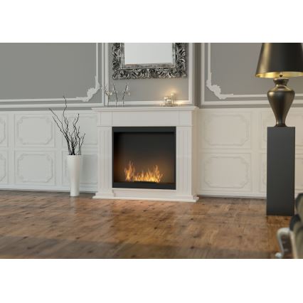 InFire - Chimenea BIO 115x100 cm 3kW blanco