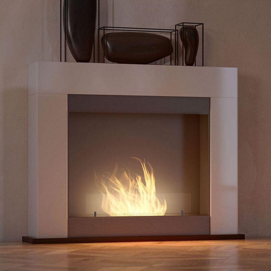 InFire - Chimenea BIO 87,5x110 cm 3kW blanco+