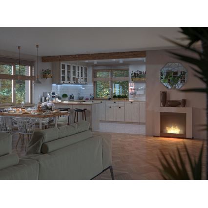 InFire - Chimenea BIO 87,5x110 cm 3kW blanco+