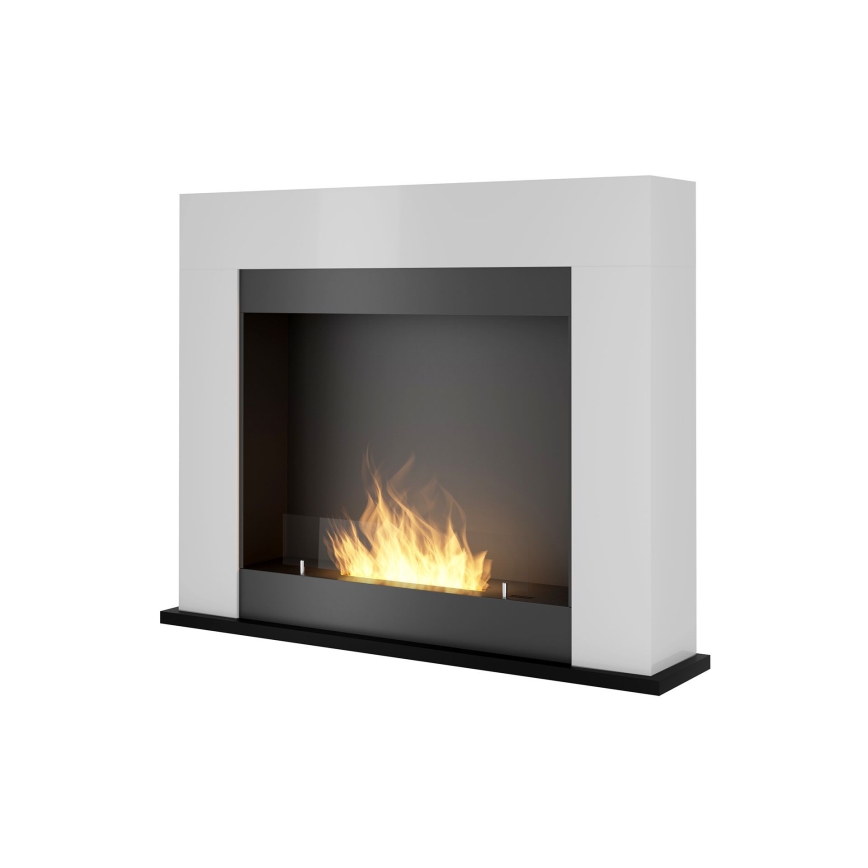 InFire - Chimenea BIO 87,5x110 cm 3kW blanco+