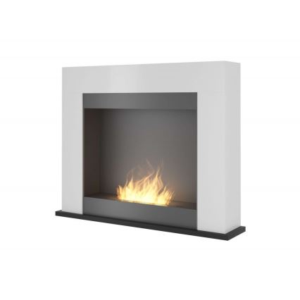 InFire - Chimenea BIO 87,5x110 cm 3kW blanco+